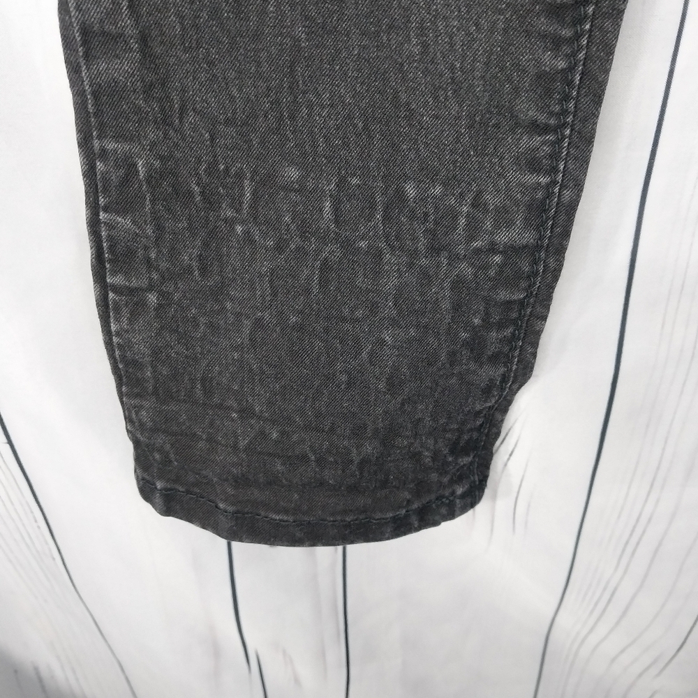 Guess Medium Rise Sarah Fit Faded Black Skinny Jeans - Picture 7 of 15